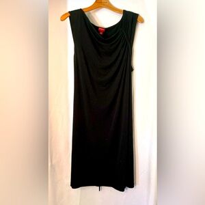 Merona Black Draped Midi Dress